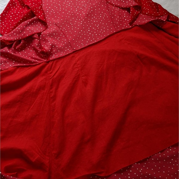 HYFVE wrap dress red polka dot size M NWOT - Picture 5 of 10